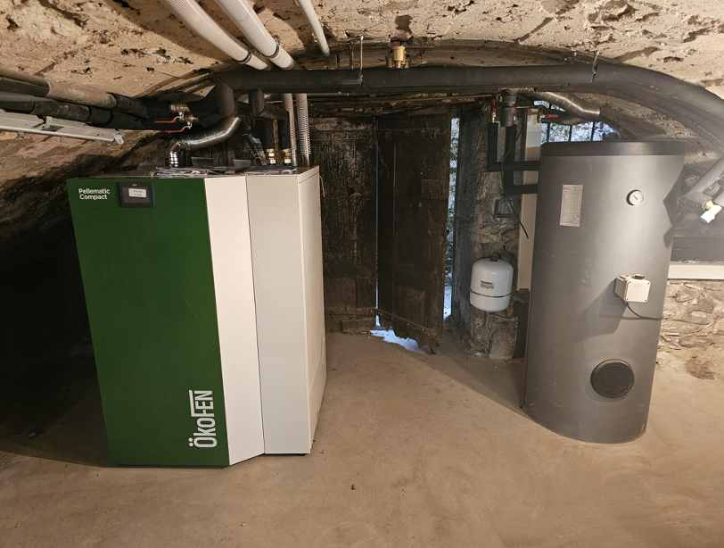 Installation d’une chaudière à granulés Ökofen de 28 kW à La Bridoire (73520)